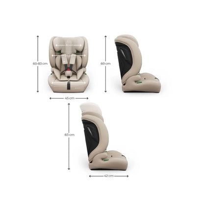 Kinderkraft Comfort Up 2 Plus Group 1/2/3 i-Size Car Seat - Beige