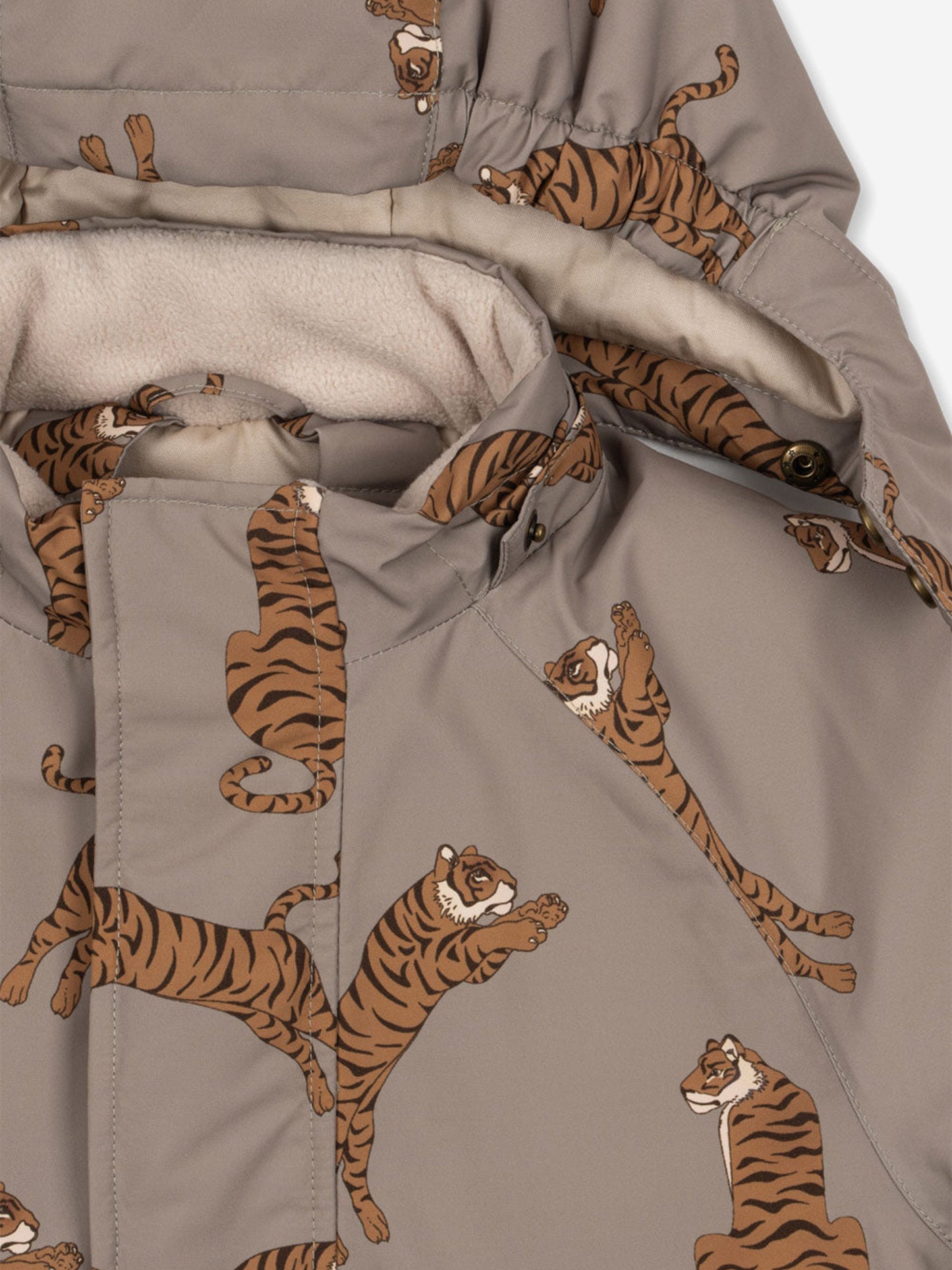 Konges Sløjd Boys Nohr Tiger Snowsuit in Brown