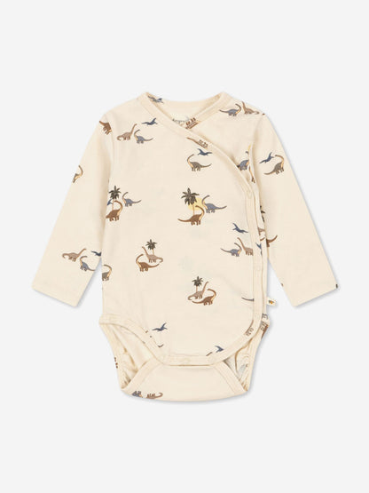 Konges Sløjd Baby Boys Dinosaur Bodysuit in Ivory