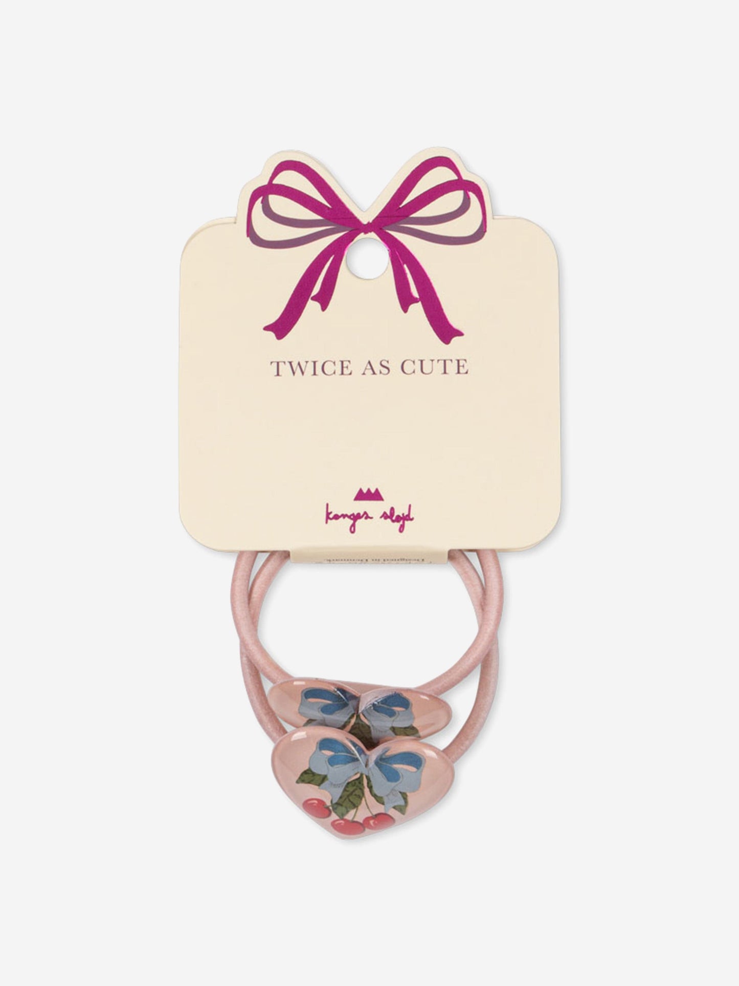 Konges Sløjd Girls 2 Pack Vilma Hair Elastics in Pink