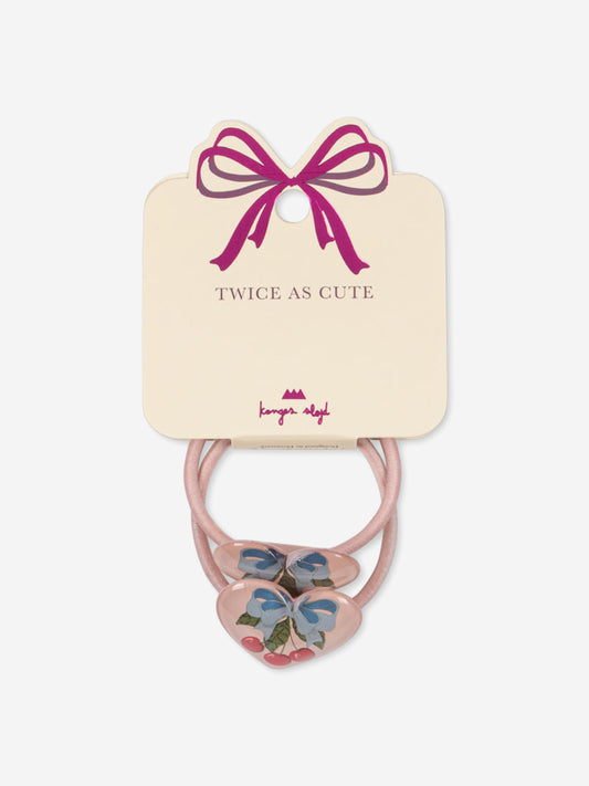 Konges Sløjd Girls 2 Pack Vilma Hair Elastics in Pink
