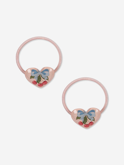 Konges Sløjd Girls 2 Pack Vilma Hair Elastics in Pink