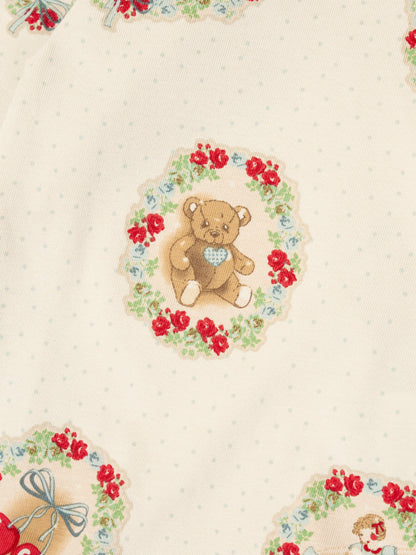 Konges Sløjd Baby Deer Diary Bodysuit Set in Ivory