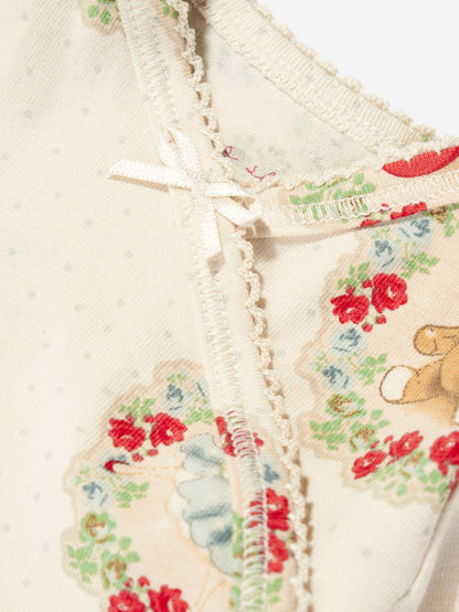Konges Sløjd Baby Girls Deer Diary Bodysuit Set in Ivory