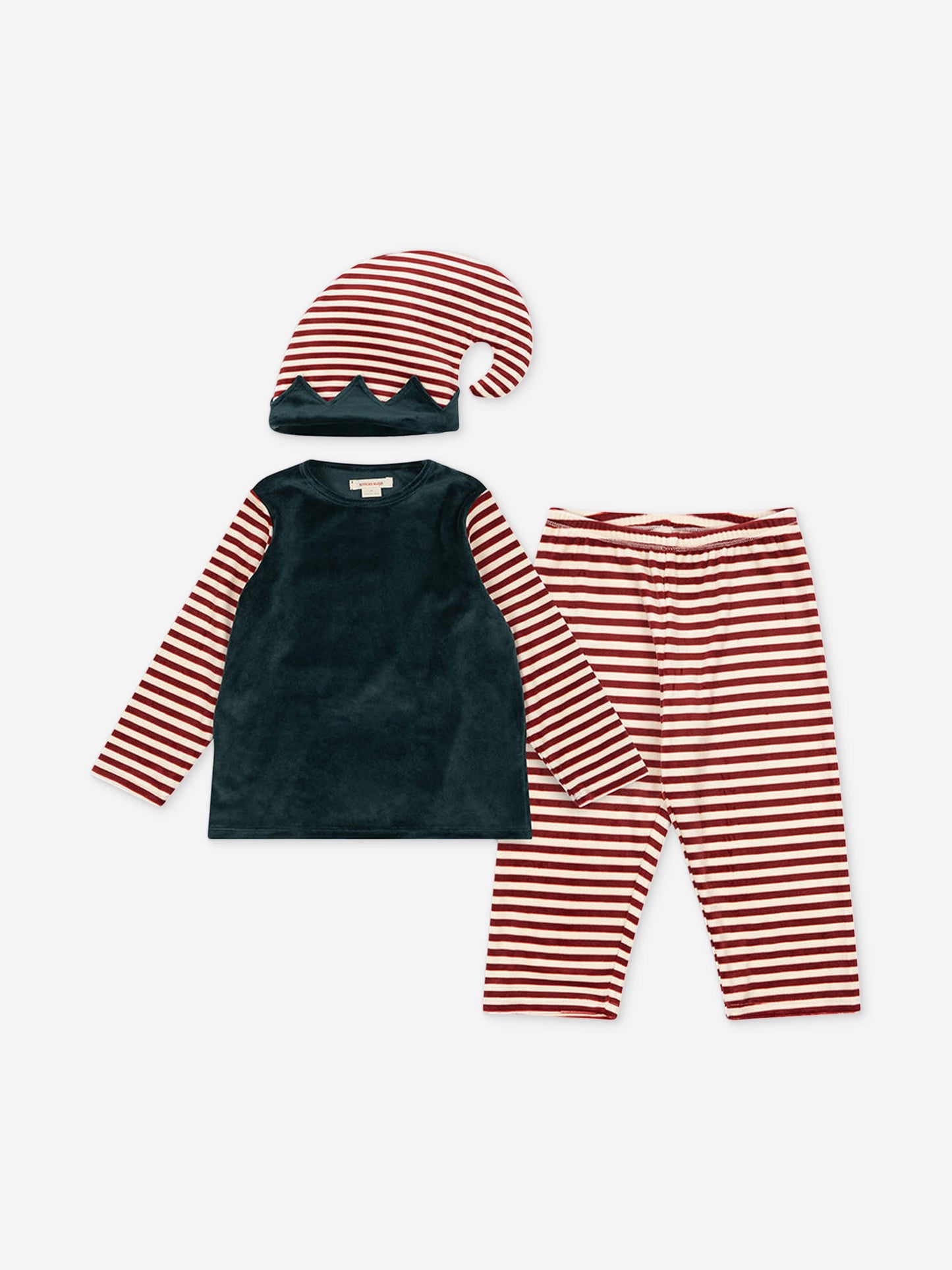 Konges Sløjd Kids Christmas Elf Costume in Green