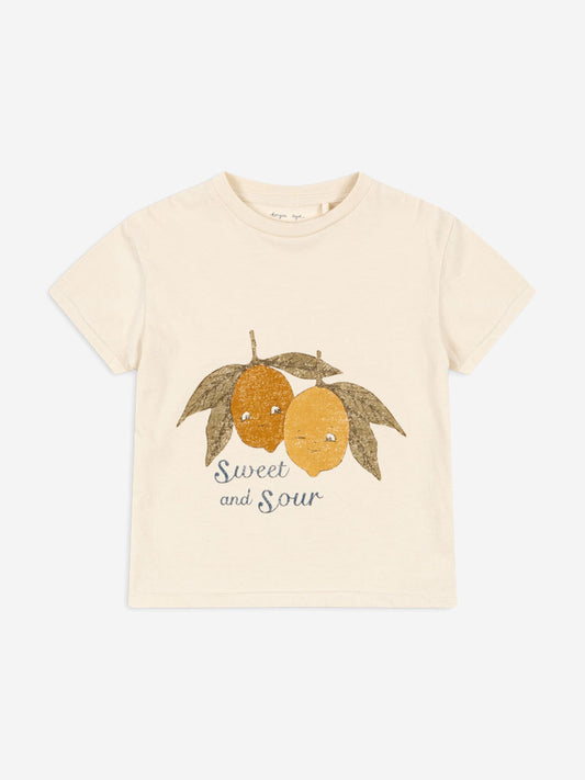 Konges Sløjd Boys Sweet and Sour Famo T-Shirt in Ivory