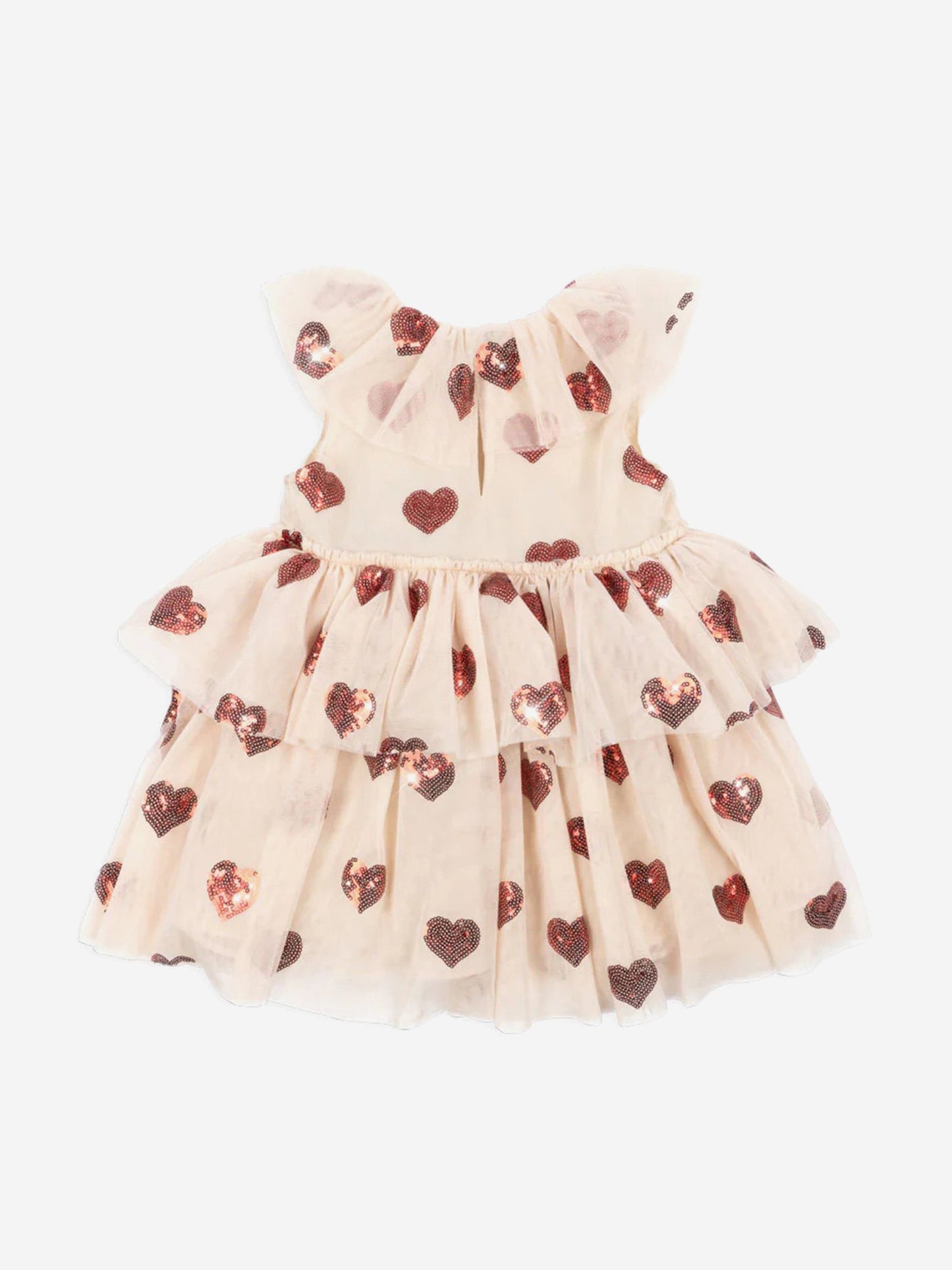 Konges Sløjd Girls Yvonne Tulle Hearts Fairy Dress in Ivory