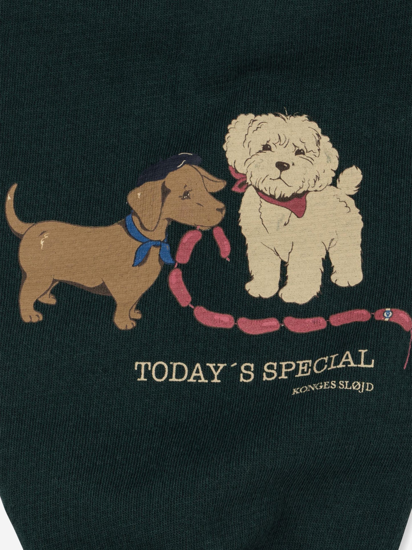 Konges Sløjd Boys Doggy Joggers in Green