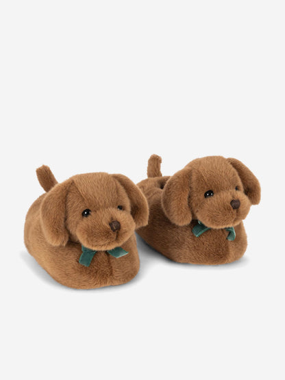 Konges Sløjd Kids Sausage Dog Footies in Brown