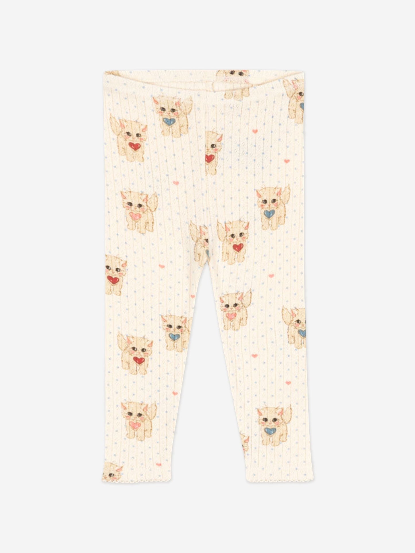 Konges Sløjd Baby Girls Minnie Miao Amore Leggings in Ivory