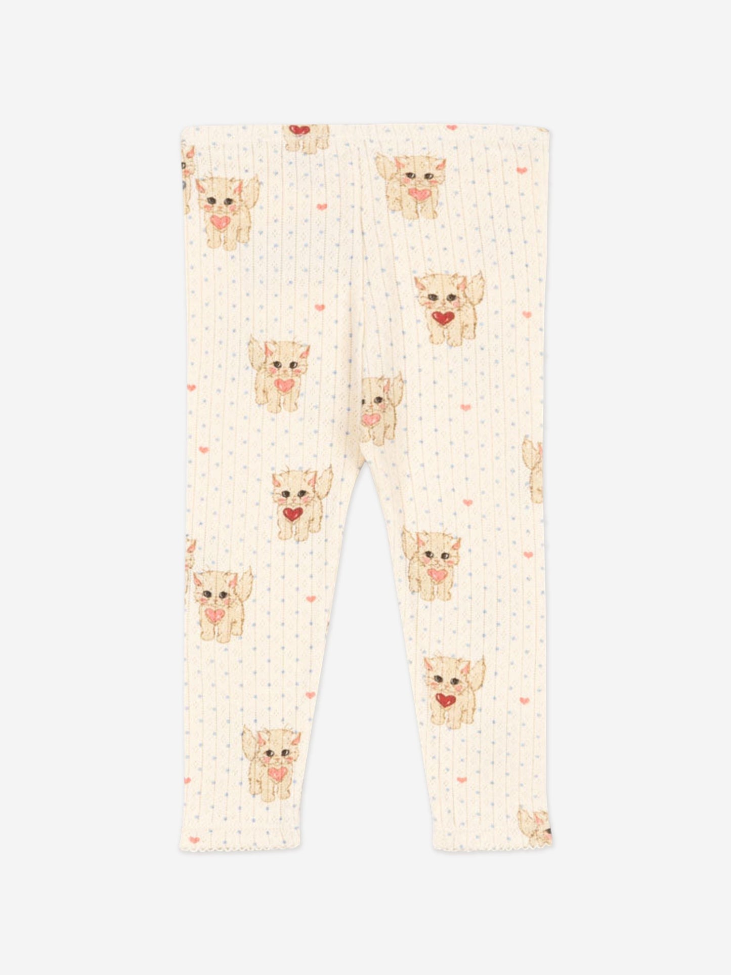 Konges Sløjd Baby Girls Minnie Miao Amore Leggings in Ivory