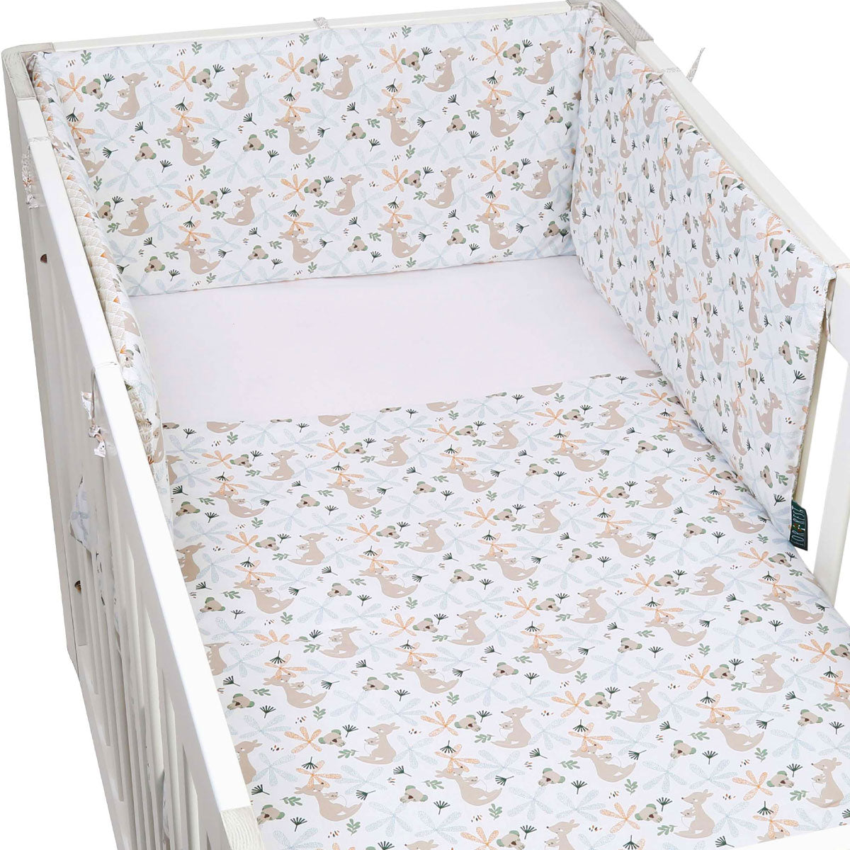 Koalaroo Organic Cotton Toddler 3 Piece All-in-One 4.0 Tog Quilt Bedding Set with Bumper