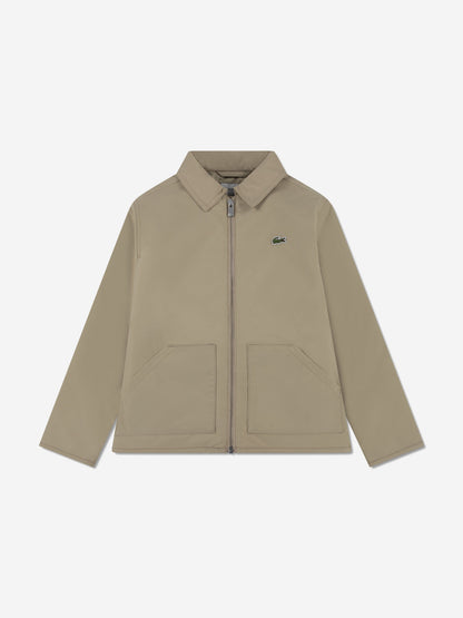 Lacoste Kids Patch Pocket Jacket in Beige