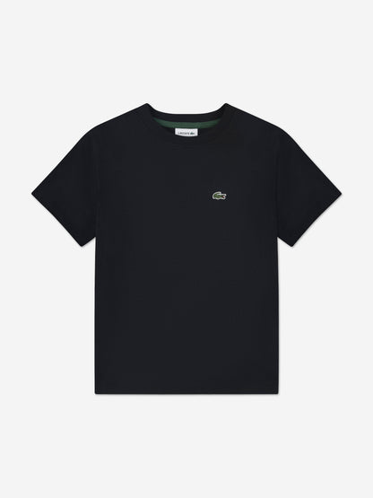 Lacoste Boys Logo T-Shirt in Black