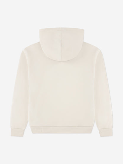 Lacoste Boys Graphic Core Hoodie in Ivory