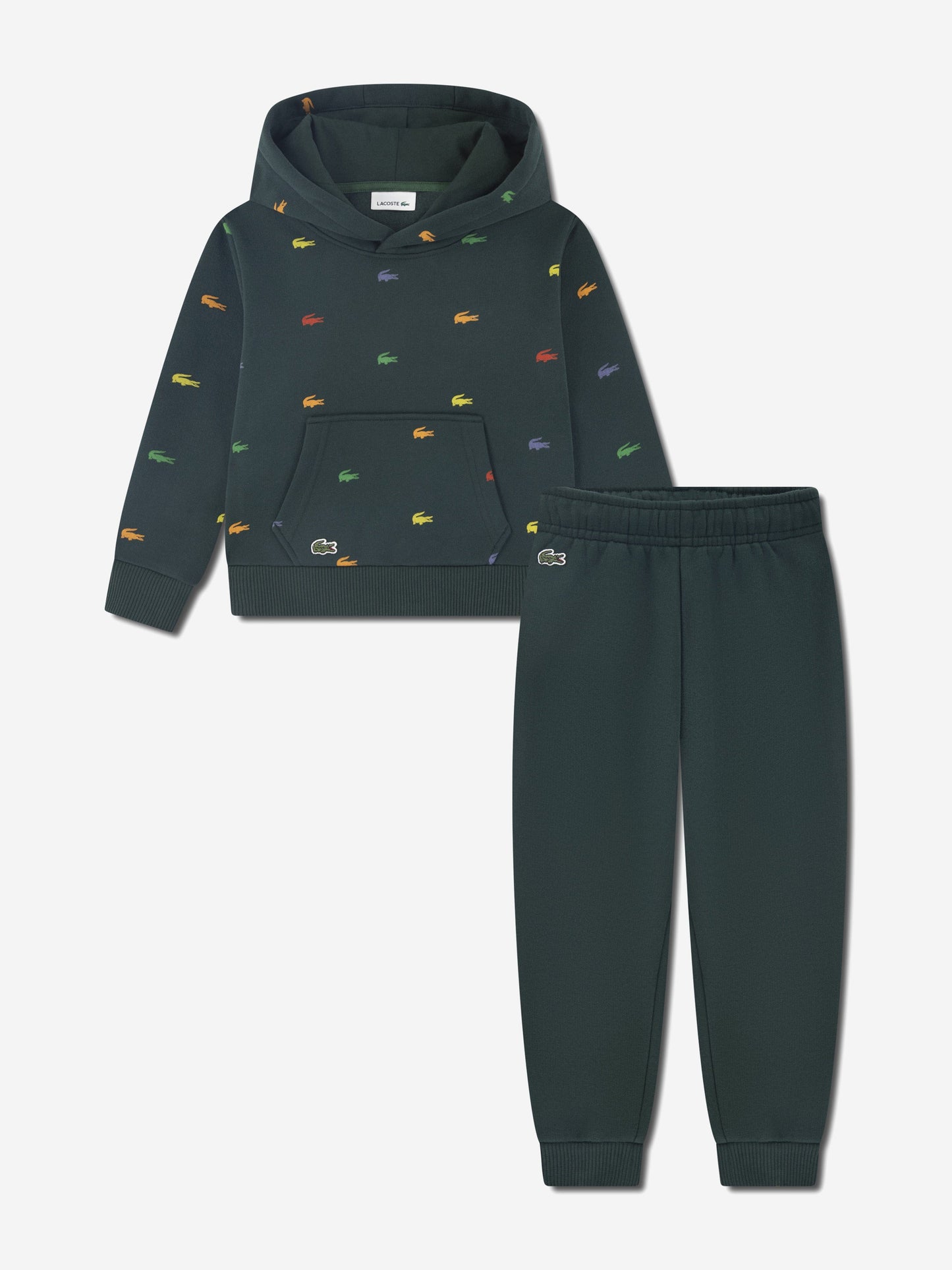 Lacoste Boys Allover Croc Tracksuit in Green