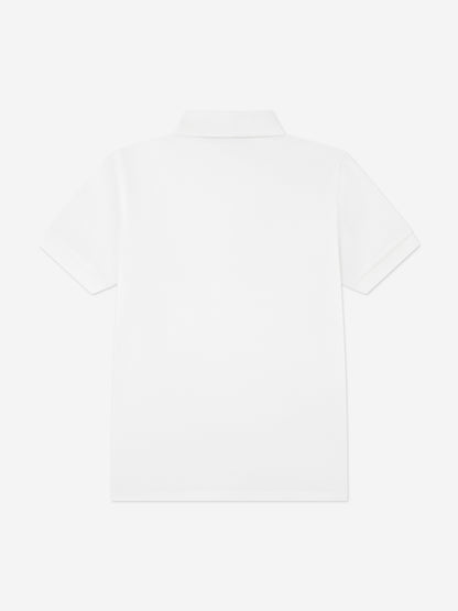 Lacoste Boys Petit Pique Polo Shirt in White