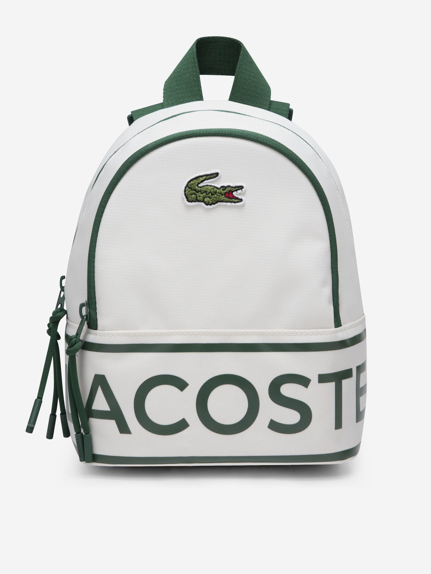 Lacoste Kids Logo Mini Backpack in Ivory (27cm)