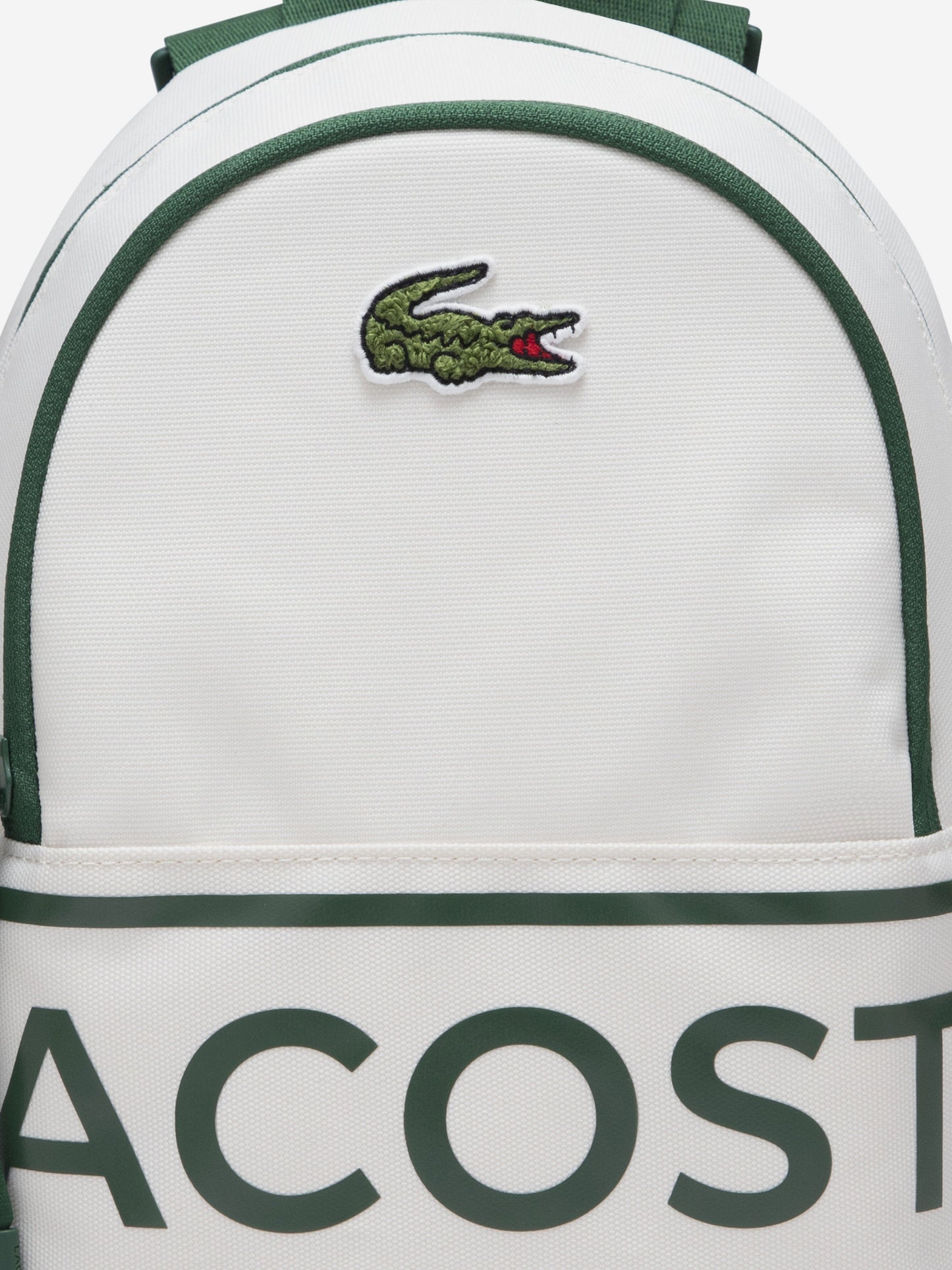 Lacoste Kids Logo Mini Backpack in Ivory (27cm)