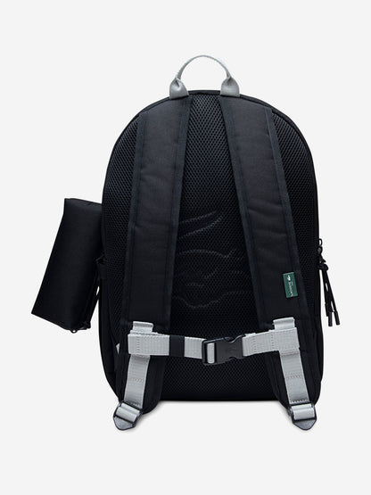 Lacoste Kids Backpack with Pencil Case in Black (43cm)