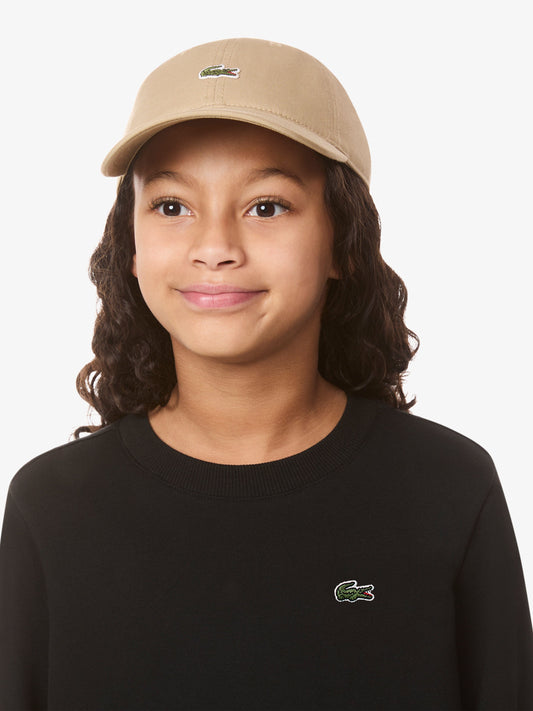 Lacoste Kids Logo Cap in Beige