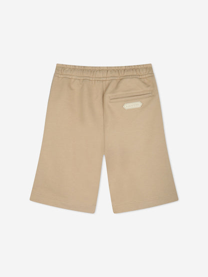 Lanvin Boys Logo Bermuda Shorts in Beige