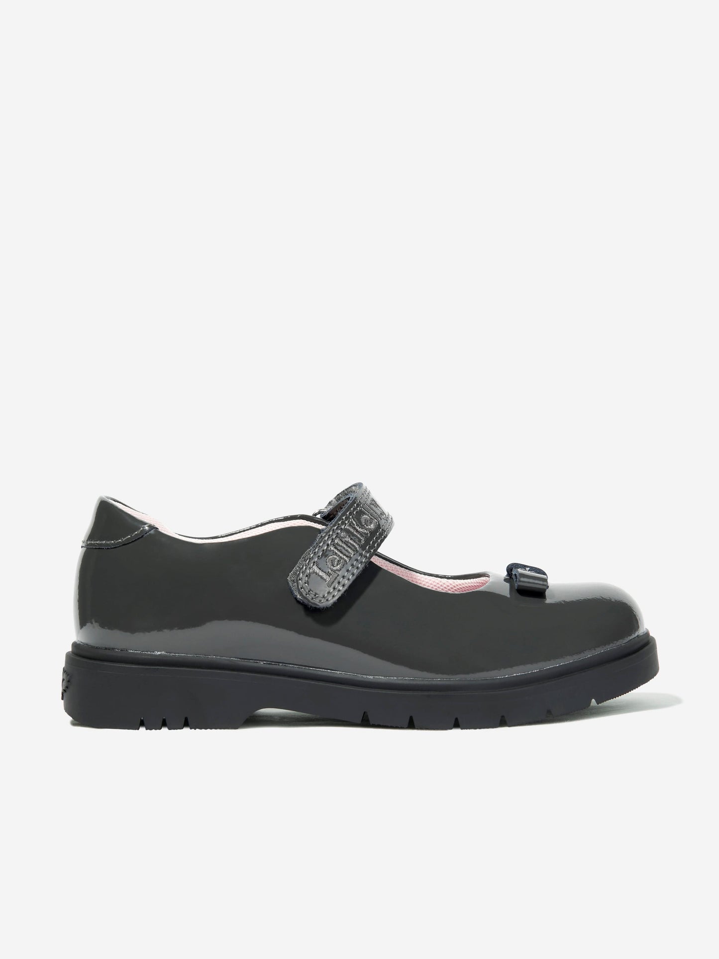 Lelli Kelly Girls Jolie Patent Bow School Shoes in Grey