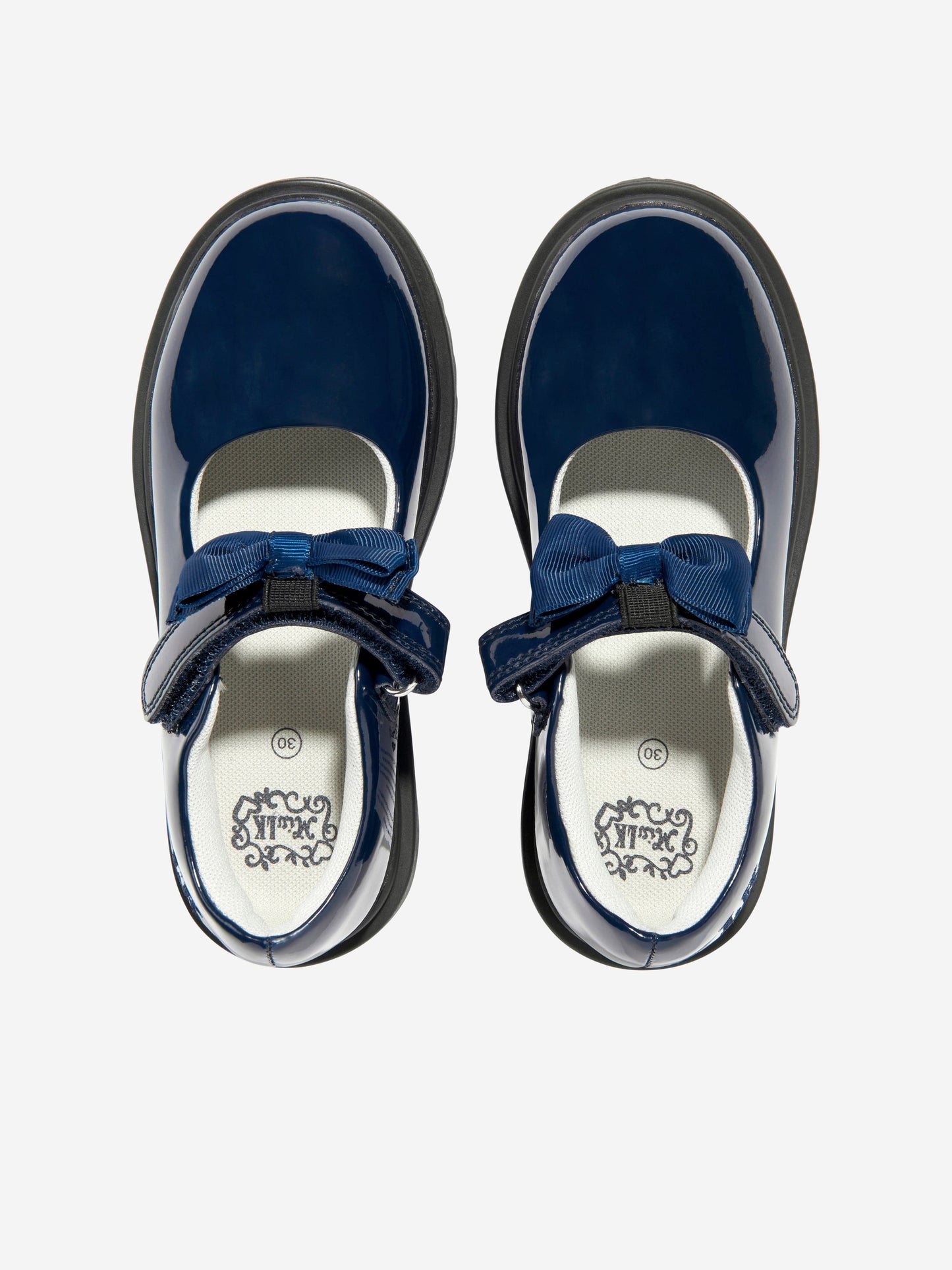 Lelli Kelly Girls Mia Bow Patent School Shoes in Navy