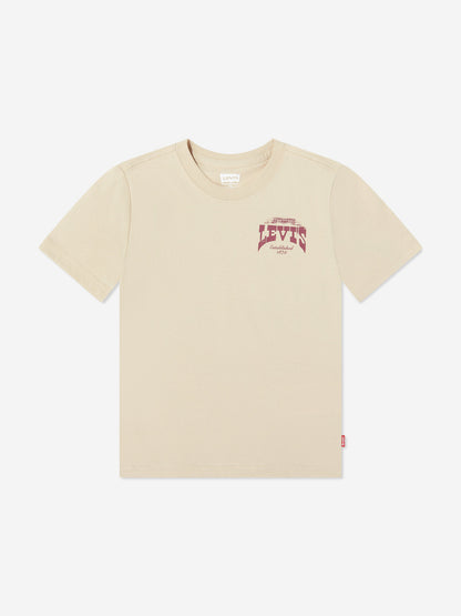 Levi's Boys Galloping Free T-Shirt in Beige