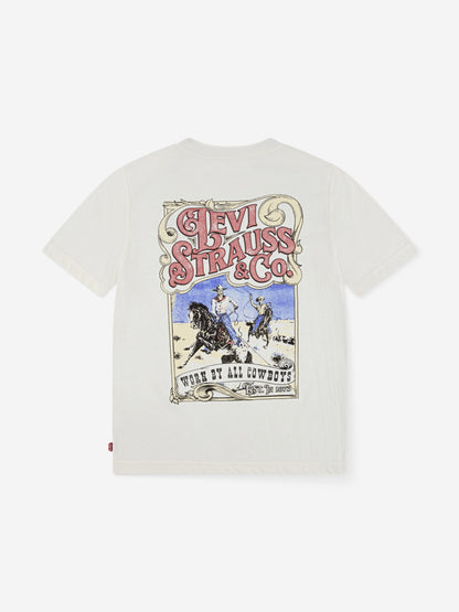 Levi's Boys Worn By Cowboys T-Shirt in Ivory