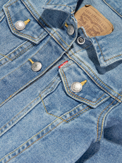 Levi's Girls Stretch Trucker Jacket in Blue
