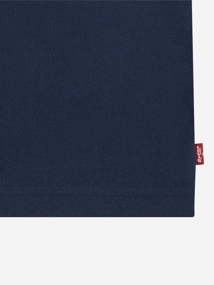 Levi's Boys Back Neck Tape Polo Shirt in Navy