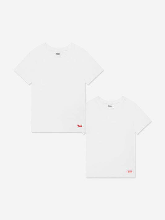 Levi's Kids 2 Pack Crew Neck T-Shirt Set in White