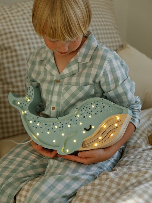 Little Lights Whale Lamp in Blue (15.5x40x5.5 cm)