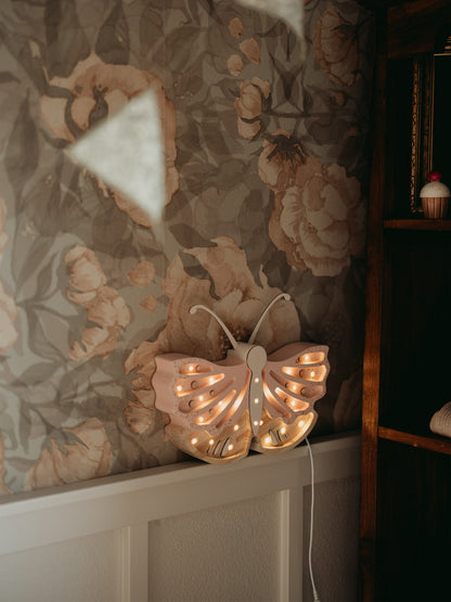 Little Lights Butterfly Lamp in Pink (19x35x5.5 cm)