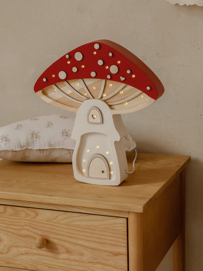 Little Lights Mushroom Lamp in Red (31.5x29x5.5 cm)