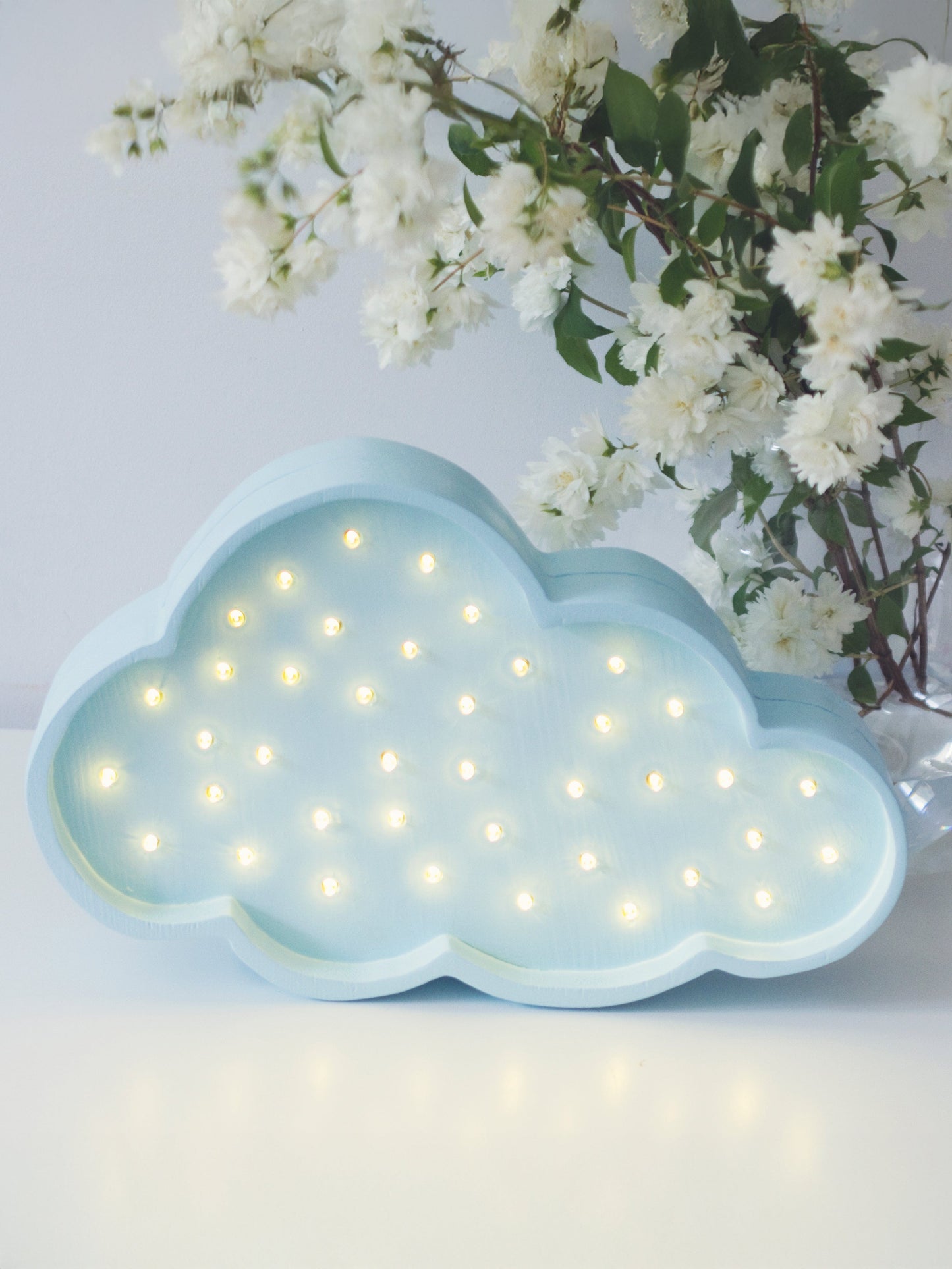 Little Lights Cloud Lamp in Blue (21.5x34x5.5 cm)