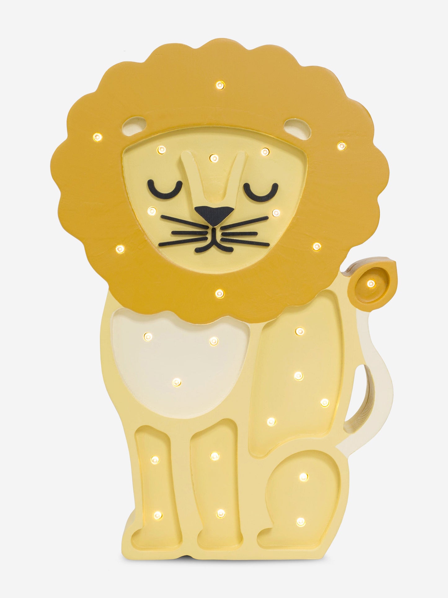 Little Lights Lion Lamp in Yellow (36x23.5x5.5 cm)