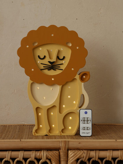 Little Lights Lion Lamp in Yellow (36x23.5x5.5 cm)