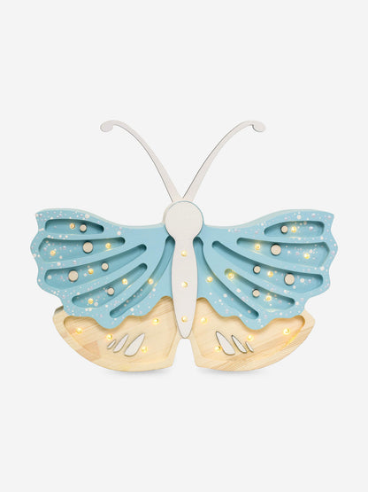 Little Lights Butterfly Lamp in Blue (19x35x5.5 cm)