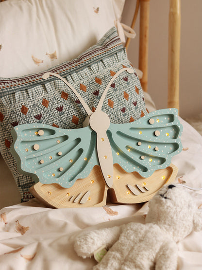 Little Lights Butterfly Lamp in Blue (19x35x5.5 cm)