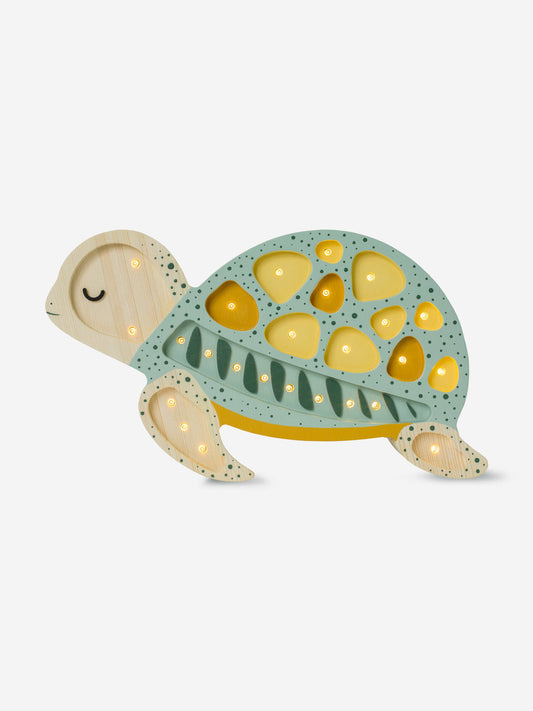 Little Lights Turtle Lamp in Green (22 x 38 x 5.5 cm)