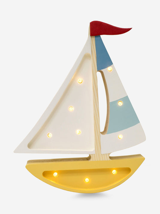 Little Lights Sailboat Lamp in Multicolour (19.5x24x5.5 cm)