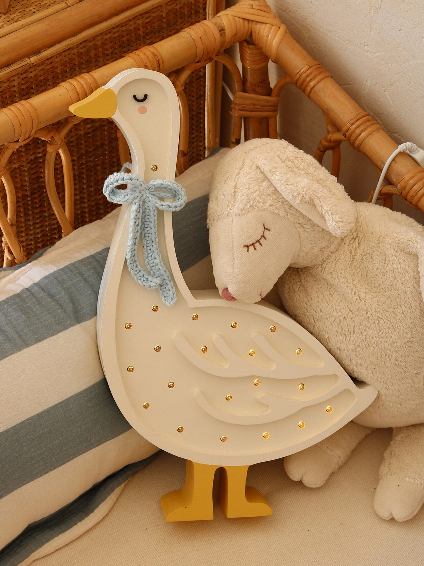 Little Lights Goose Lamp in White (39.5x24.5x5.5 cm)