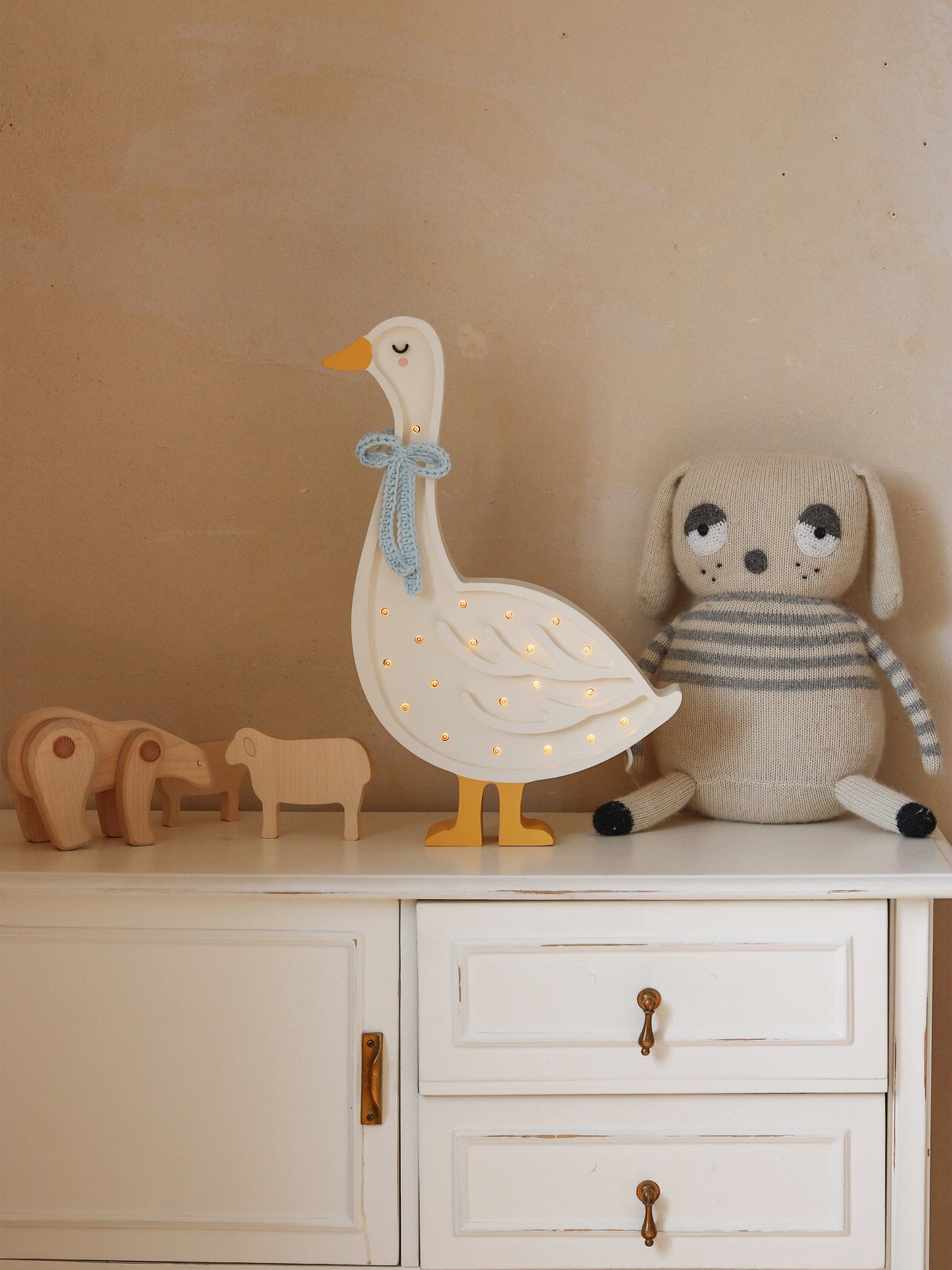 Little Lights Goose Lamp in White (39.5x24.5x5.5 cm)