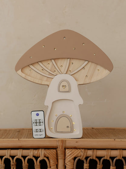 Little Lights Mushroom Lamp in Beige (31.5x29x5.5 cm)