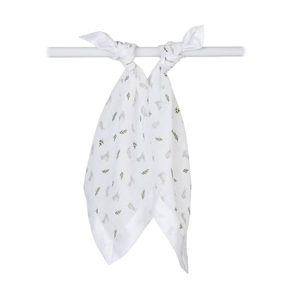 Lulujo - 2 Pack Muslin Security Comforter Blanket - Bunnies
