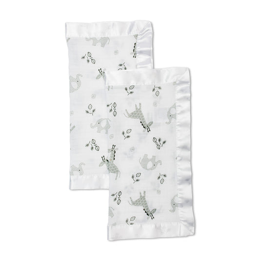 Lulujo - 2 Pack Muslin Security Comforter Blanket - Afrique
