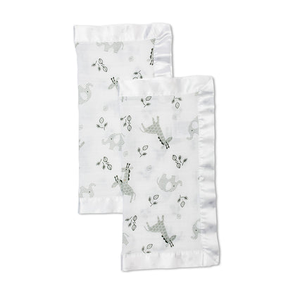 Lulujo - 2 Pack Muslin Security Comforter Blanket - Afrique