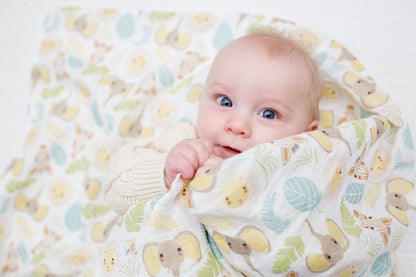 Lulujo - Muslin Swaddle - Jungle Safari (120cm x 120cm)